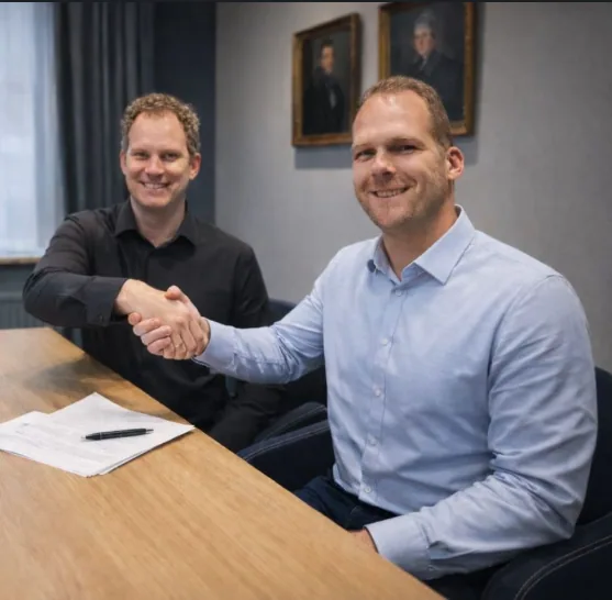 Sfeerbeeld van samenwerking en moderne technologie