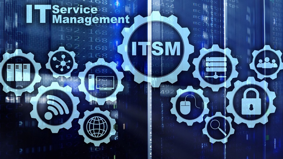 Foto met tekst voor IT service management