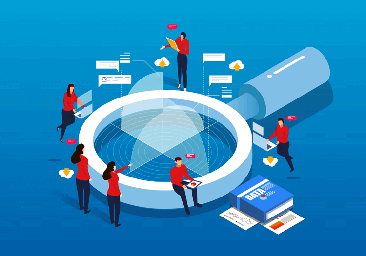 Personeel wat werkt aan een IT-strategie