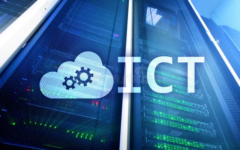 Serverrack met ICT als omschrijving